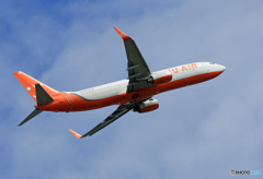 「空色」 JEJU 737 HL8296 飛び立ちです