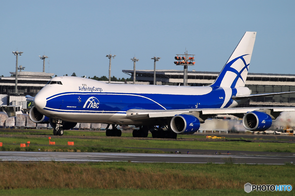 「空色」Air Bridge Cargo 747-8  出発です　
