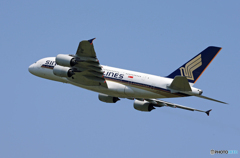 「すかい」Singapore A380-841 9V-SKG Takeoff 