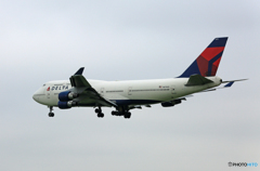 「☁」 DELTA 747-400 N674US Landing