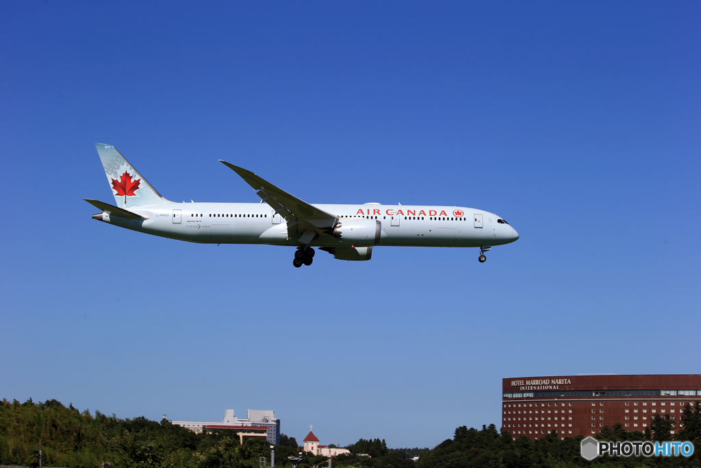 「COOL」Air Canada 787-9  C-FRSO 着陸です