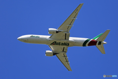 「青空」 Alitalia A330-202 EI-EJD 離陸