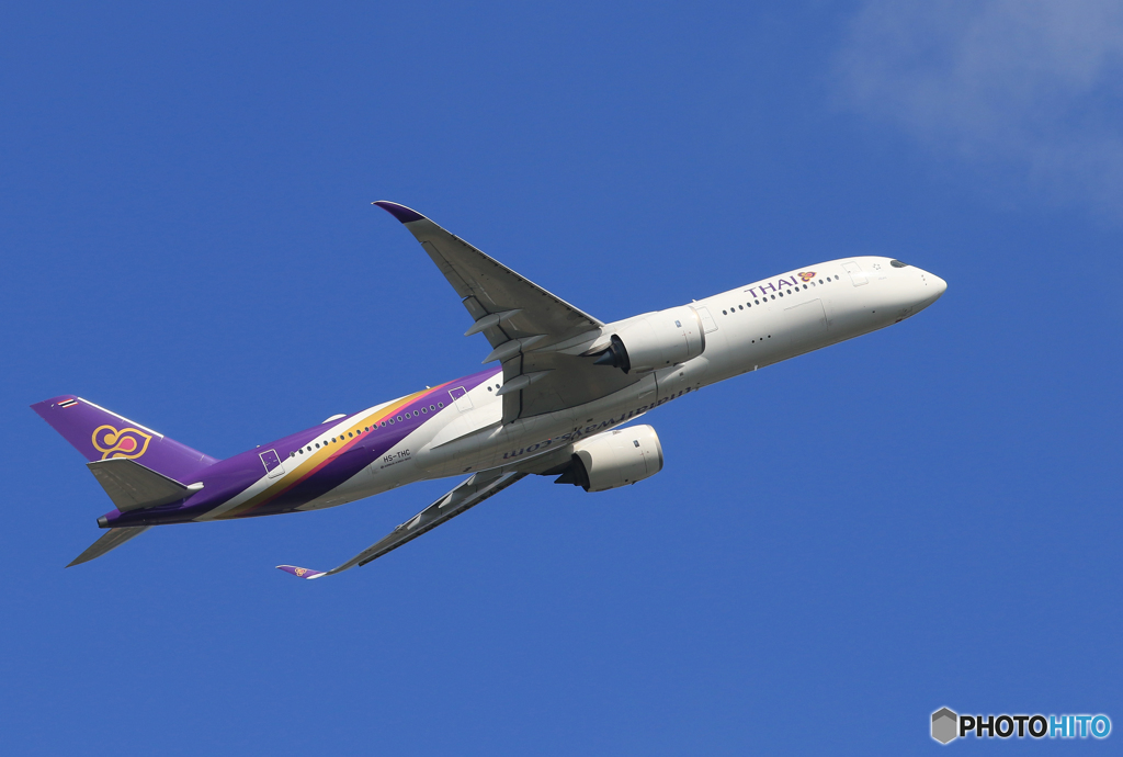 「真青の空」A350-941 HS-THC Takeoff 