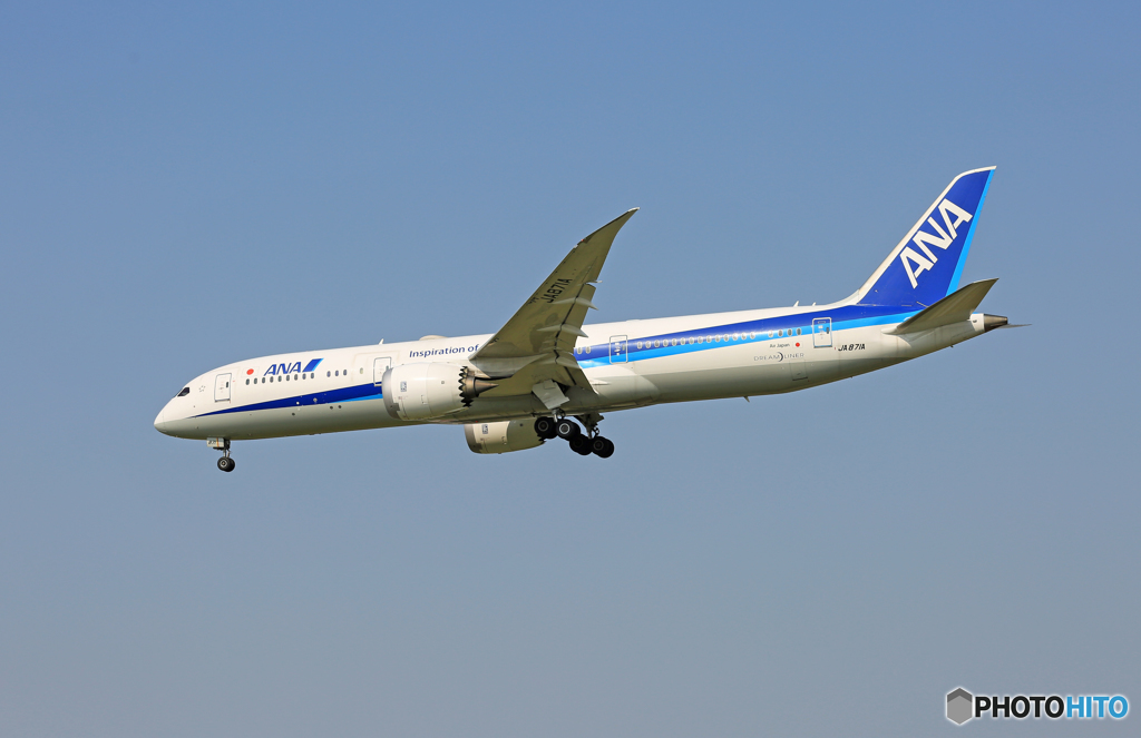 「青が好き」 ANA 787-9 JA871A 到着です