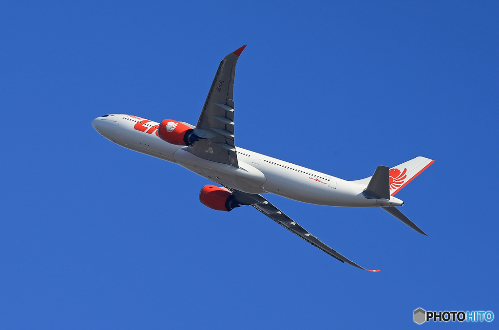 「青い日」Lion Air A330-941 HS-LAL出発