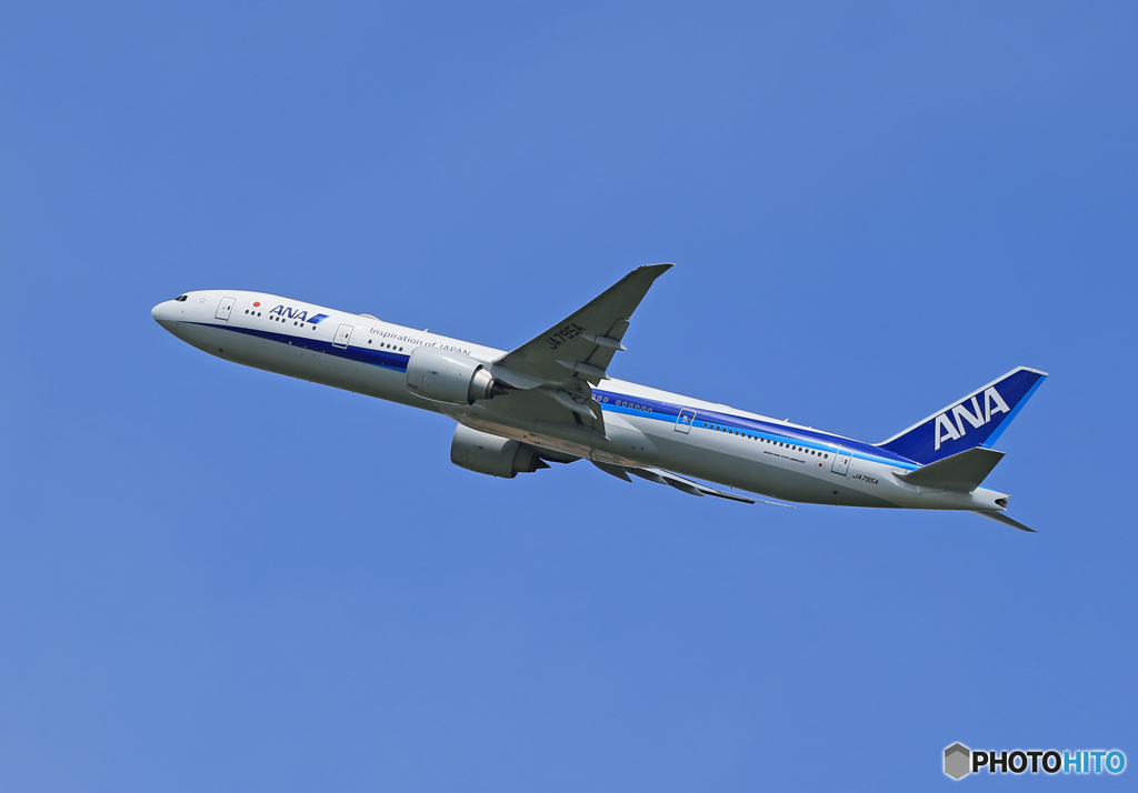 ☀「あおぞら」ANA 777-300 JA795A  飛び立ち