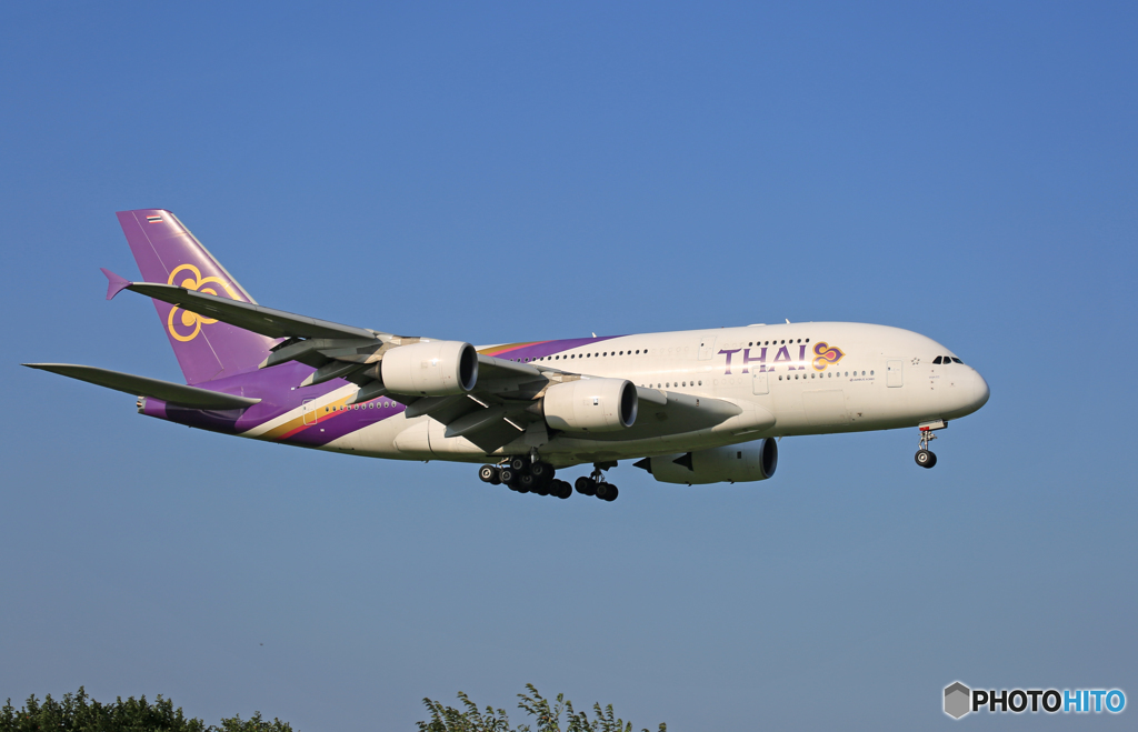 「SKY」 THAI A380-841 HS-TUD Landing