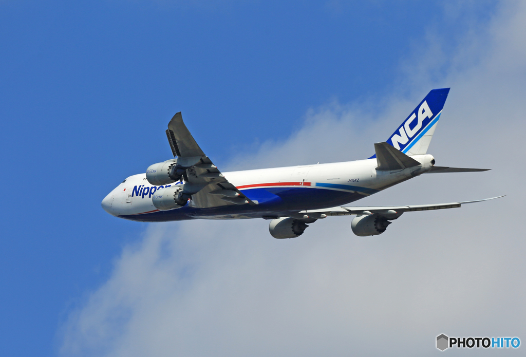 「良い空～」 NCA 747-8KZF JA15KZ 出発です