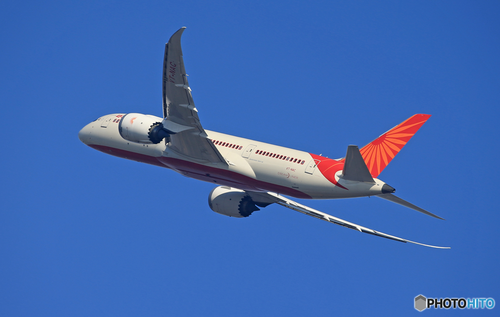 ☀「青い空」が一番  AIR INDIA 787-8  Takeoff