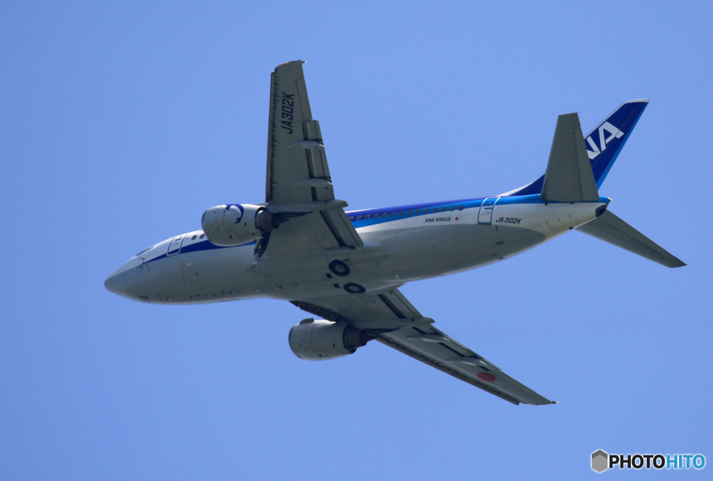 ☀「青い空」が一番 ANA 737-500 JA302K