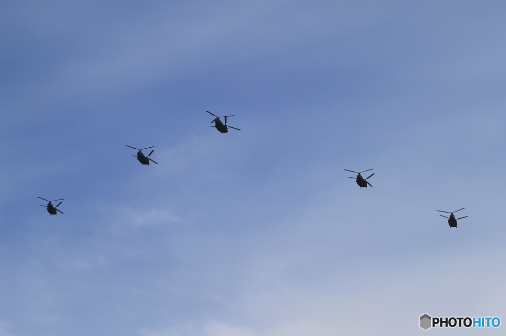 「青い日」デルタ５の ヘリコプター・チヌーク