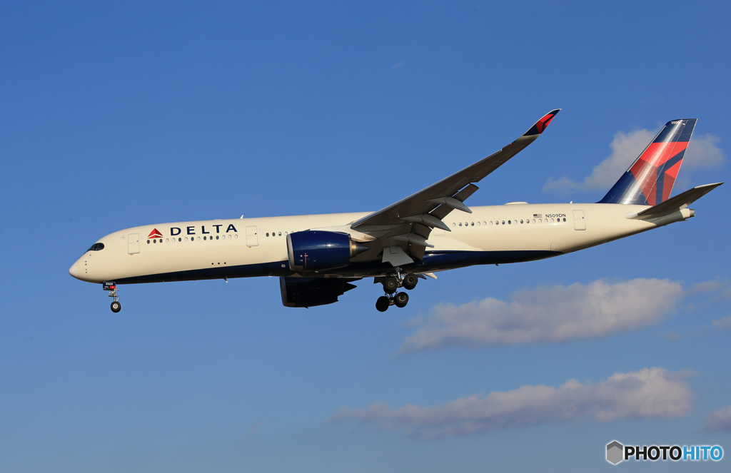 「青空」 DELTA A350-941 N509DN Landing 