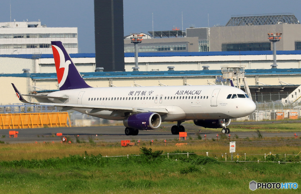 「そらー」Air Macau A321-231 飛び立ちです