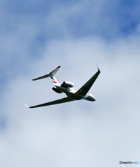「青い空」が一番 プライベート ガルフG650 出発です