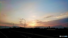 早朝の秋空