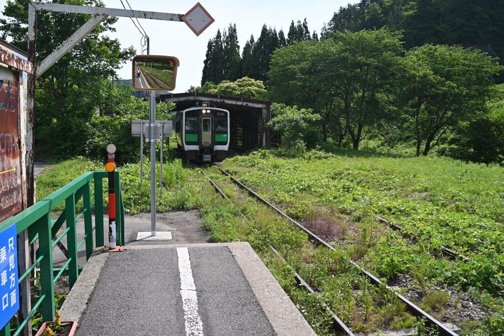 会津横田駅にて③