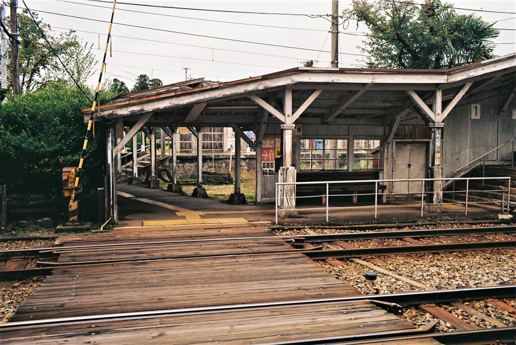 岩峅寺駅にて