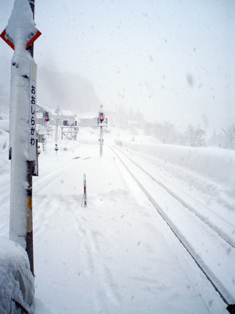 大白川駅（冬）