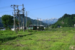 会津若松行の一番列車