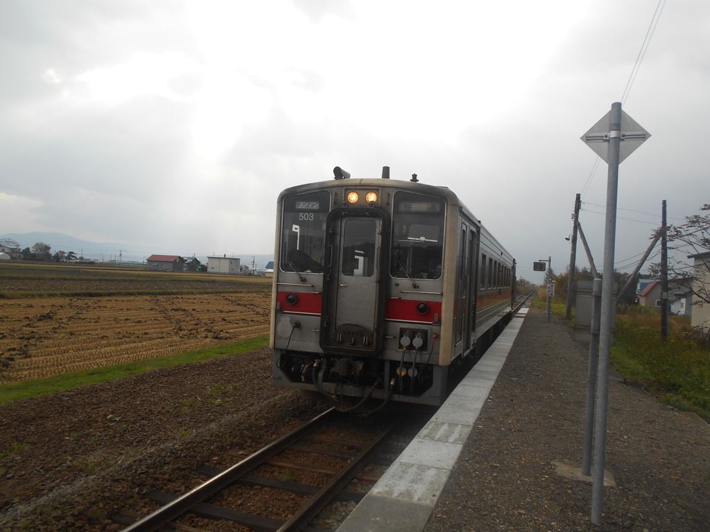 北一已駅にて