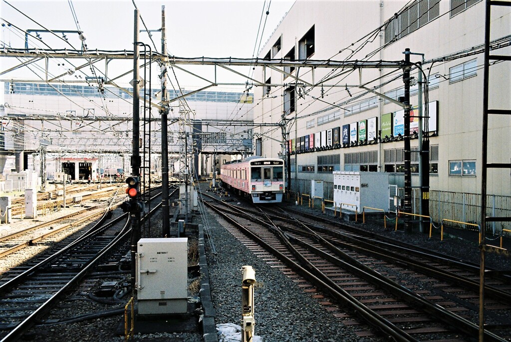 高幡不動駅にて