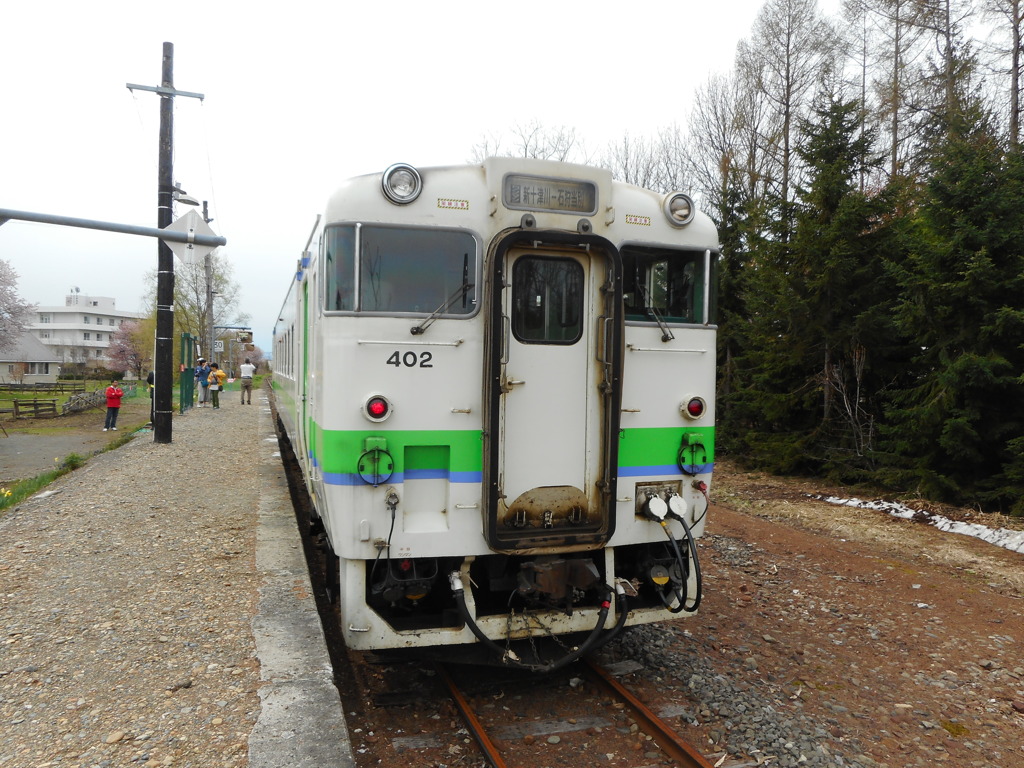 新十津川駅にて