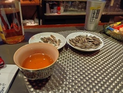 ヒマワリの種で一杯