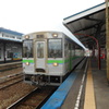 倶知安駅にて