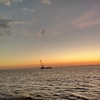 富山湾の夕焼け