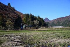 只見線と蒲生岳