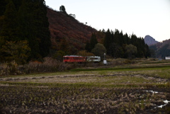只見線と蒲生岳