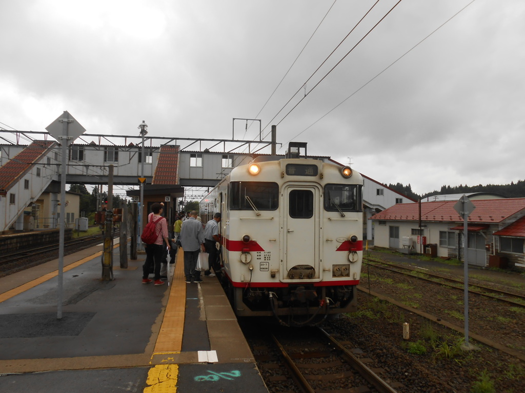 蟹田駅にて