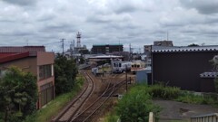 竜ケ崎駅と車両基地