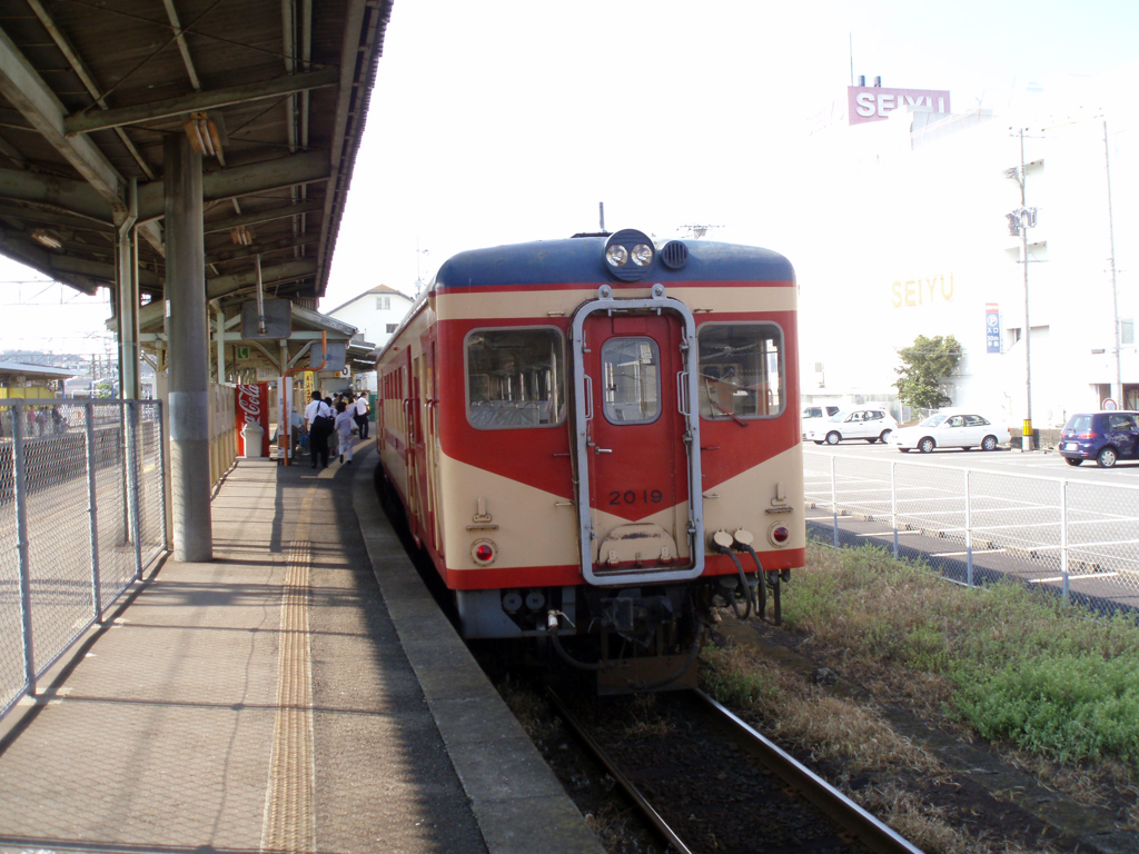 諫早駅にて