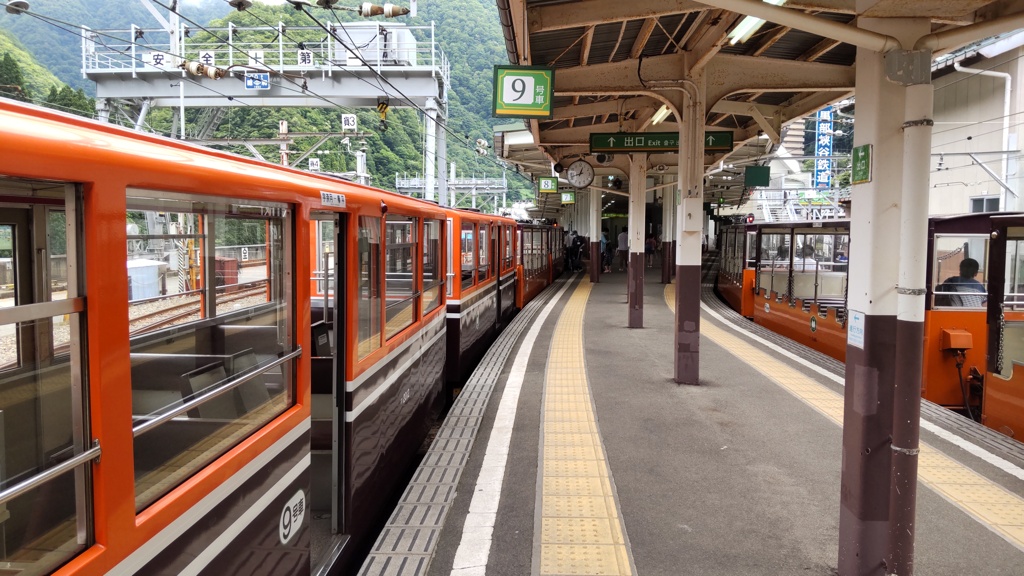 宇奈月駅にて