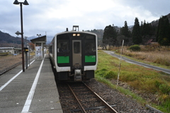 只見駅にて①