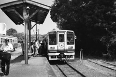 上総中野駅にて