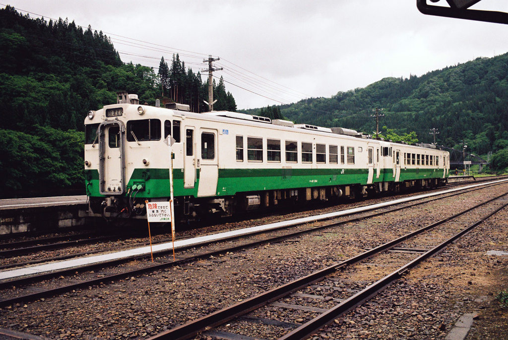 会津川口駅にて