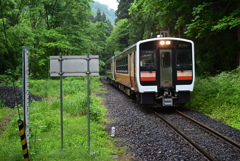 会津水沼駅にて