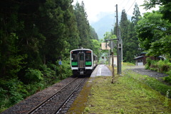会津水沼駅にて