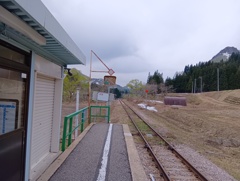 会津塩沢駅にて