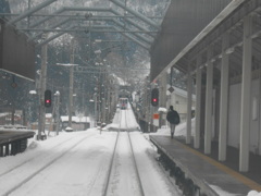 まつだい駅にて