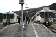 会津川口駅にて①