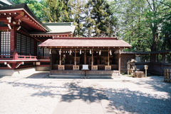 諏訪神社にて