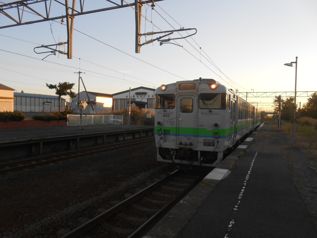 峰延駅にて