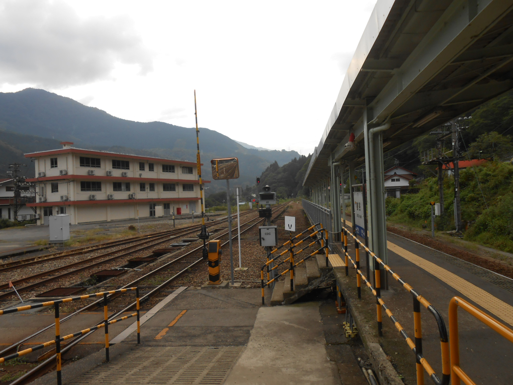 猪谷駅旧神岡鉄道ホーム