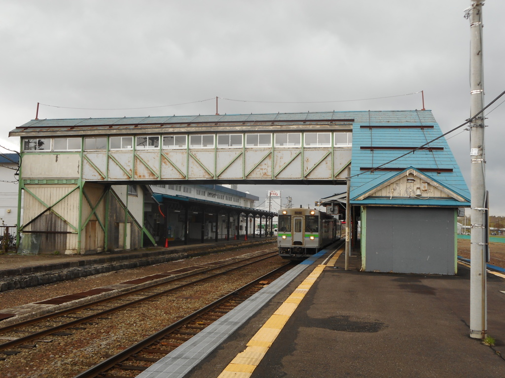 倶知安駅にて