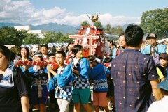 甲州市かつぬまぶどうまつりにて