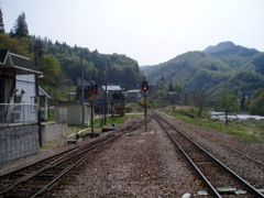 大白川駅（春）