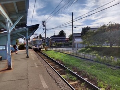 経田駅にて